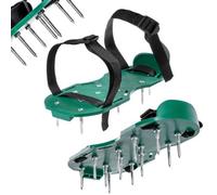 Kadax Lawn Aerator Shoes, Nail Shoes With 13 Cm Nail, Scarifier Made Of High-Quality Materials, Lawn Aerator (Green)