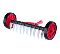 Kadax Lawn Aerator With Wheels, Garden Claw For Lawn, Garden, Moss, Metal Cutting Radiator (One-Sided)