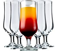 Kadax Long Drink Glasses, 370 Ml Cocktail Glasses In Goblet Shape, Dishwasher Safe Water Glasses Made Of Glass (6 X 370 Ml)