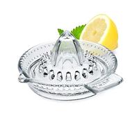 KADAX Manual Juicer, Glass Squeezer for Fresh and Healthy Juice, Transparent Lemon Squeezer, Kitchen Hand Press for Citrus, Lime, Orange