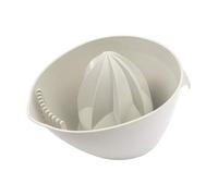 Kadax Manual Plastic Lemon Squeezer, Fruit Juicer, Heavy Duty Orange Juicer, Oval Press For Fruit, Universal Hand Press (White)