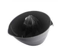 Kadax Manual Plastic Lemon Squeezer, Fruit Juicer, Heavy Duty Orange Juicer, Oval Press For Fruit, Universal Hand Press (Black)