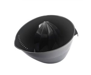 Kadax Manual Plastic Lemon Squeezer, Fruit Juicer, Heavy Duty Orange Juicer, Oval Press For Fruit, Universal Hand Press (Black)