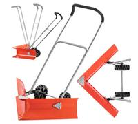 Kadax Manual Snow Shovel With Wheels, Snow Clearing With Secure Handle, Snow Shovel, Robust Snow Removal Tool (77 X 21 Cm)