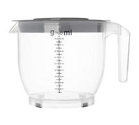 KADAX Measuring Cup, Polypropylene Mixing Cup with Lid, Measuring Jug with Handle, Transparent Cup with Measuring Scale, Multifunctional Kitchen Jug (2L, Grey)