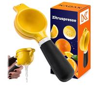 KADAX Metal Lemon Squeezer Manual Citrus Juicer Fresh Juice Lime Squeezer Hand Squeezer for Lemons, Limes & Small Oranges Juicer (8.27 x 2.9 inches)