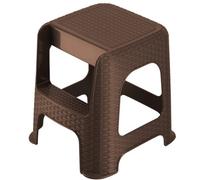 Kadax Multifunctional Step Stool, Plastic Stool With Non-Slip Feet, Portable Rattan-Like Stool For Outdoor And Indoor