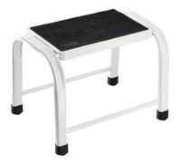 KADAX One-Step Stool, Small Steel Step Ladder for Caravan, Campervan, Kitchen, Sturdy Platform Stool with Non-Slip Feet, Lightweight Metal Stepladder