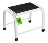 Kadax One-Step Stool, Small Steel Step Ladder For Caravan, Campervan, Kitchen, Sturdy Platform Stool With Non-Slip Feet