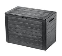 Kadax Outdoor Storage Box 190L, Waterproof Plastic Chest For Storing Garden Tools, Equipment And Cushions (Anthracite)