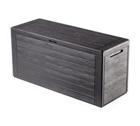 Kadax Outdoor Storage Box 280L, Waterproof Plastic Chest For Storing Garden Tools, Equipment And Cushions (Dark Brown)