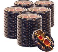 KADAX Pack of 50 Screw Top Lids Diameter 82 mm Metal 6 Prong Snap On Replacement Jars Black Honey