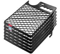 KADAX Paint Grid 30.5 x 23 cm, Reusable Scraper Grid for Paint Bucket and Paint Rollers, Wipe-Off Grid for Removing Excess Paint (Black, Set of 6)