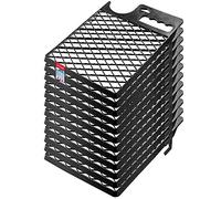 KADAX Paint Grid 30.5 x 23 cm, Reusable Scraper Grid for Paint Bucket and Paint Rollers, Wipe-Off Grid for Removing Excess Paint (Black, Set of 12)