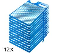 Kadax Paint Grid 39 X 28 Cm, Reusable Scraper Grid For Paint Bucket And Paint Rollers (Pack Of 12, Blue)