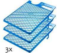 Kadax Paint Grid 39 X 28 Cm, Reusable Scraper Grid For Paint Bucket And Paint Rollers (Pack Of 3, Blue)