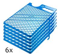 Kadax Paint Grid 39 X 28 Cm, Reusable Scraper Grid For Paint Bucket And Paint Rollers (Pack Of 6, Blue)