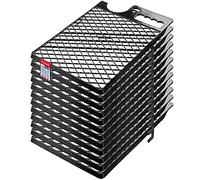 KADAX Paint Grid 39 x 28 cm, Reusable Scraper Grid for Paint Bucket and Paint Rollers, Wipe-Off Grid for Removing Excess Paint (Black, Set of 12)