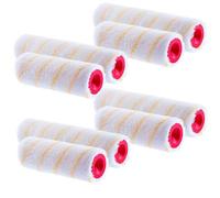 Kadax Paint Roller, Set - 4 X 20 + 4 X 25 Cm, Paint Roller, Yellow Thread, Painter's Roller Made Of Polyacrylic, Short Pile