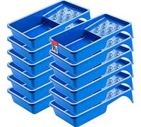 KADAX Paint Tray 29.5 x 15.5 cm, Plastic, Blue, Set of 12