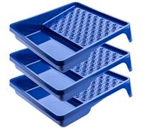 Kadax Paint Tray, 35 X 32 X 7 Cm, Plastic Painting Tray, Durable Roller Tray For Renovation And Construction Work (3, Blue)