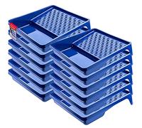 KADAX Paint Tray Made of Plastic, Painter Paint Tray with Practical Small Handle, Light Painter Accessory (12, blue)