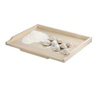 KADAX Pasta Board, Wooden Baking Board Made of Poplar Wood, Dough Board with Stop Bars, Traditional Baking Board for Pasta, Cakes, Dumplings (One Sided, 40 x 60 cm)