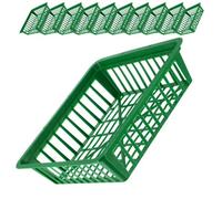 Kadax Plant Basket For Flower Bulbs, Plastic Growing Basket, Propagation Tray For Vegetable Plants (28 X 25.4 X 7.4 Cm, Pack Of 10