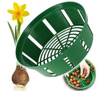 KADAX Plant Basket for Flower Bulbs, Plastic Growing Basket, Propagation Tray for Vegetable Plants, Flower Bulb Basket in 2 Shapes for Spring Flowers (18 cm Round, 1 Piece), K8364, 1 Items