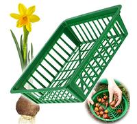 KADAX Plant Basket for Flower Bulbs, Plastic Growing Basket, Propagation Tray for Vegetable Plants, Flower Bulb Basket in 2 Shapes for Spring Flowers (28 x 26 cm, 1 Piece), K8364, 1 Items