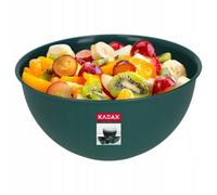 Kadax Plastic Bowl, Salad Bowl, Stackable Mixing Bowl, Plastic Bowl, Kitchen Bowl, Round Serving Bowl For Kitchen (5L. Green)