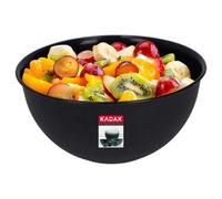 Kadax Plastic Bowl, Salad Bowl, Stackable Mixing Bowl, Plastic Bowl, Kitchen Bowl, Round Serving Bowl For Kitchen (2L, Charcoal)