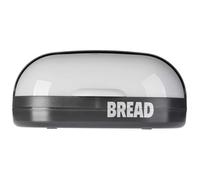 Kadax Plastic Bread Bin, Lightweight Breadbox In Multiple Colours, Durable Bread Storage, Oblong Kitchen Container (Grey)