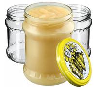 Kadax Preserving Jar, 500 Ml, Storage Jars With Screw Lid, Preserving Jars, Jam Jars, Storage Jars, (Honey1, Pack Of 24)