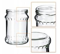Kadax Preserving Jars 500 Ml, Storage Jars With Screw Lids, Preserving Jars, Jam Jar, Storage Jar, Preserve Jar (Folk, Pack Of 16)