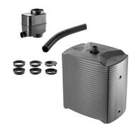 Kadax Rain Barrel, Modular Rainwater Tank For Garden, Rain Barrel 126 Litres, Water Collector (Anthracite + Collector)