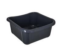 Kadax Rectangular Laundry Bowl, Robust Laundry Tub, Washing Bowl With Comfortable Handles, Storage Container (Darkgrey, 12L)