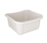 Kadax Rectangular Laundry Bowl, Robust Laundry Tub, Washing Bowl With Comfortable Handles, Storage Container (White, 12L)