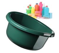 KADAX Round Bowl 1.9L, Plastic Washing Up Bowl for Kitchen and Bathroom, Small Basin for Washing Dishes, Soaking Laundry and House Cleaning (Green)