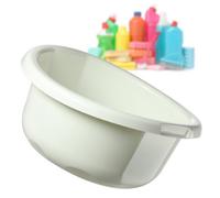 Kadax Round Bowl 1.9L, Plastic Washing Up Bowl For Kitchen And Bathroom, Small Basin For Washing Dishes (2.5L, Cream)
