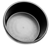 KADAX Round Mortar Tub 14L, Plastic Bucket for Construction Site, Garden, Large Washing Up Bowl, Durable Container for Cement (Black)