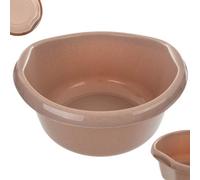 Kadax Round Plastic Bowl. Deep And Robust Basin. Bowl, Wash Bowl, Sink. Large. Ideal For Bathroom, Washroom (Ecru, 30L)
