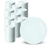 KADAX Screw Cap for Jars, fi 38 mm Replacement Lids, Twist-Off Metal Lids, Lids for Mason Jars, Bottles and Jars, Screw Jars (White, Pack of 100)