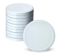 KADAX Screw Lids fi110mm Twist Off Lid Set for Jars, Mason Jars (White, 10 Pack)