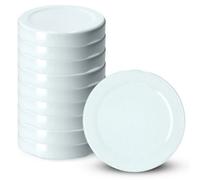 Kadax Screw Lids For Jars, Twist-Off Metal Lids 43 mm, Replacement Lids For Mason Jars, Lids For Jars (Pack Of 10, White)