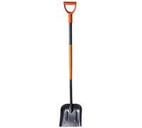 Kadax Shovel, Sand Shovel With Metal Handle, Hardened Steel Construction Spade, Construction Shovel(With D Handle, Black-Orange)
