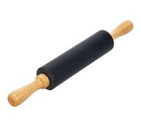 KADAX Silicone Dough Rolling Pin, Non-Stick Layer, Adjustable Handle, Pastry, Pierogi, Noodles (Black)