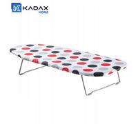 Kadax Small Ironing Board, Table Ironing Board With 3 mm Foam Underlay, Folding Board With Removable Cover (Dots, 70 X 30 Cm)