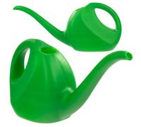 Kadax Small Watering Can, 2L Plastic Watering Can, Flower Watering Can With Long Spout For Indoor And Outdoor, Home, (Green)