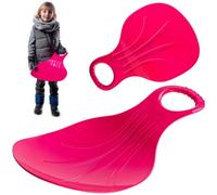 Kadax Snow Saucer, Plastic Saucer Sled With Comfortable Handle, Winter Sledge For Children (35,5 X 52 X 30 Cm, Pink)